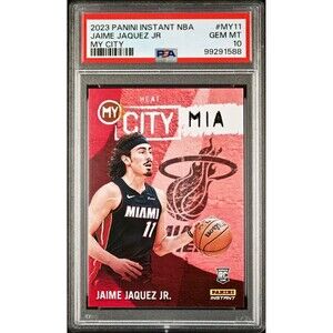 Jaime Jaquez Jr. 2023 Panini MyCity Rookie NBA #MY-11 Basketball Card PSA 10 Gem